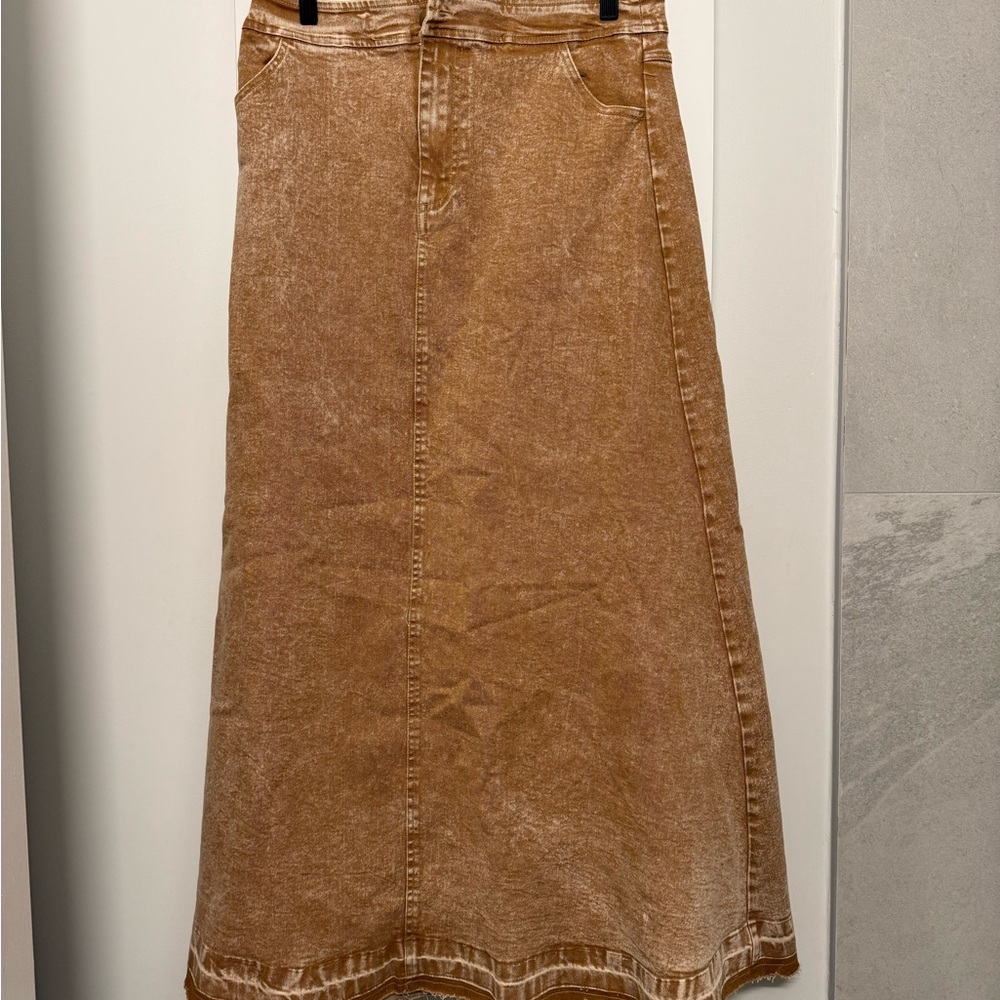 Vici Tan A-Line Skirt